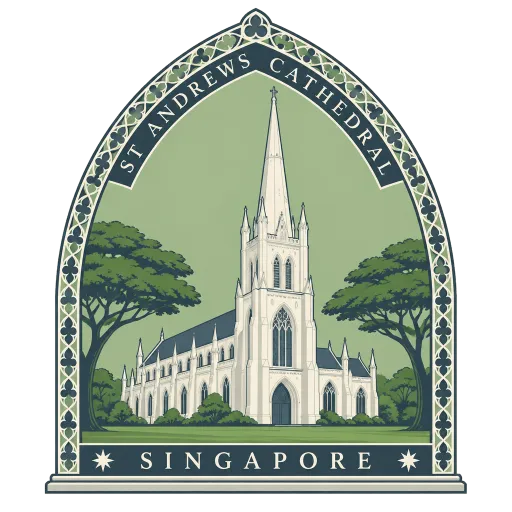 St Andrew's Cathedral travel stamp