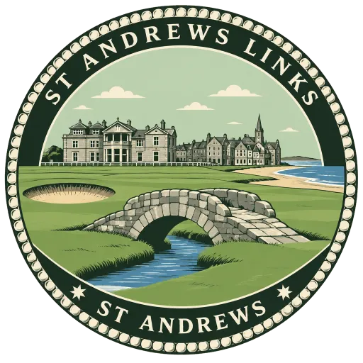 St Andrews Links travel stamp