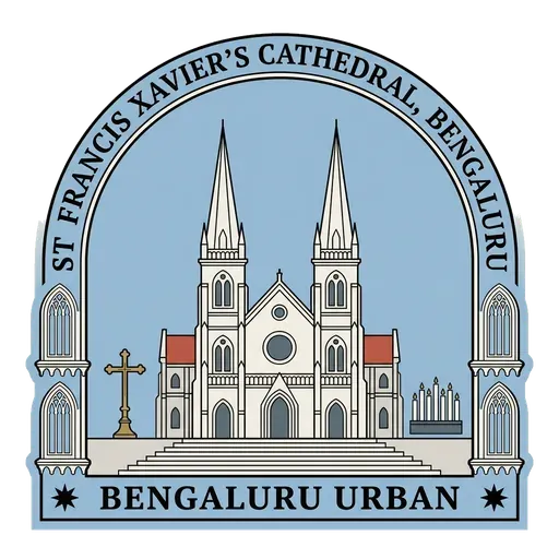 St Francis Xavier's Cathedral, Bengaluru travel stamp