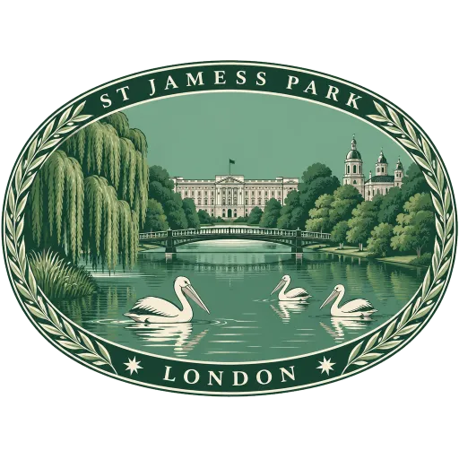 St James's Park travel stamp