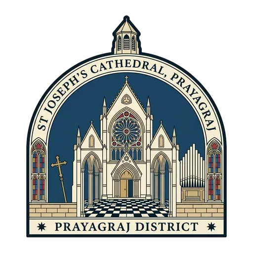 St Joseph's Cathedral, Prayagraj travel stamp