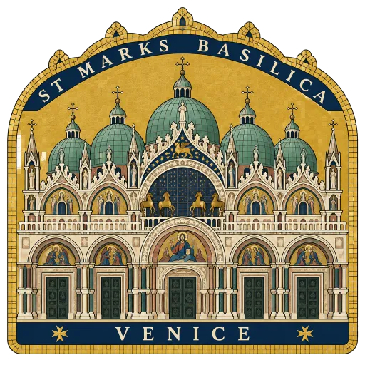 St Mark's Basilica travel stamp