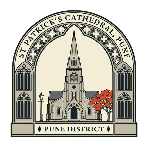 St Patrick's Cathedral, Pune travel stamp