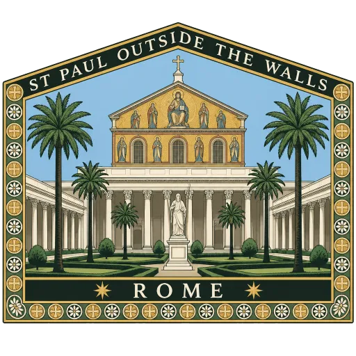 St Paul Outside the Walls travel stamp