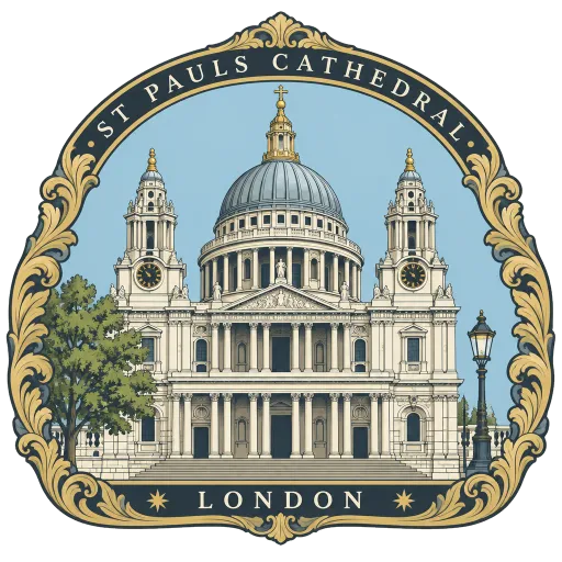 St Paul's Cathedral travel stamp