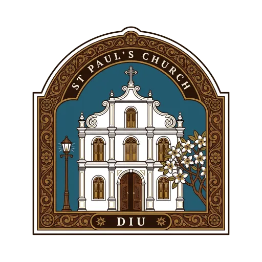 St Paul's Church travel stamp