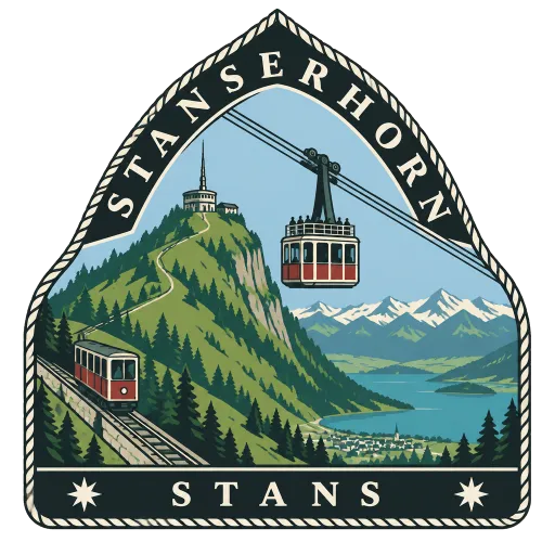 Stanserhorn travel stamp