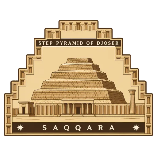 Step Pyramid of Djoser travel stamp