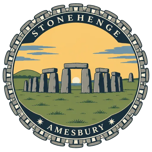 Stonehenge travel stamp