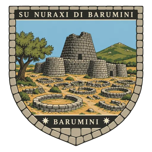 Su Nuraxi di Barumini travel stamp