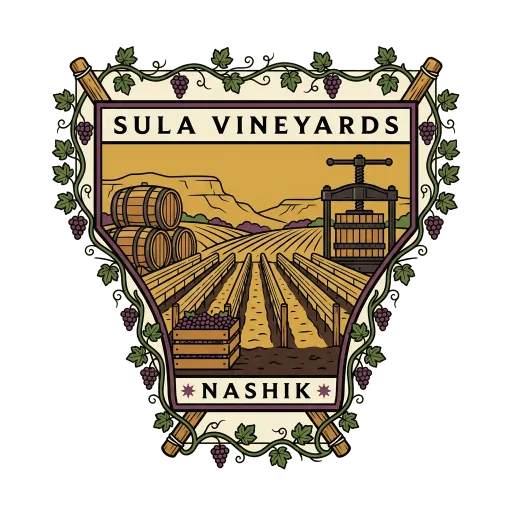 Sula Vineyards travel stamp