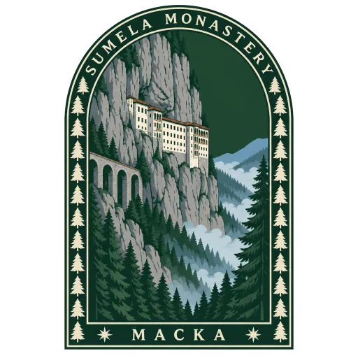 Sümela Monastery travel stamp