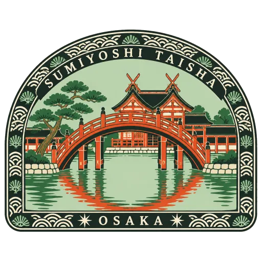 Sumiyoshi Taisha travel stamp