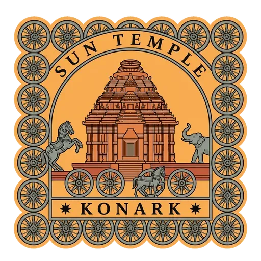 Sun Temple travel stamp