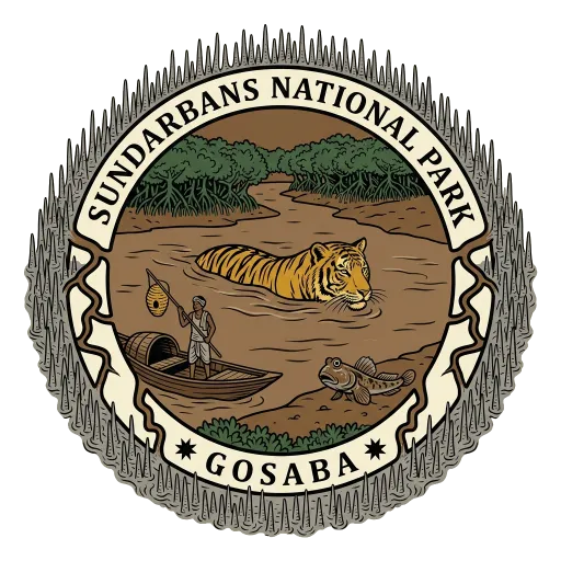 Sundarbans National Park travel stamp