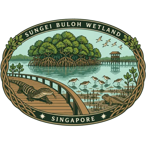 Sungei Buloh Wetland Reserve travel stamp