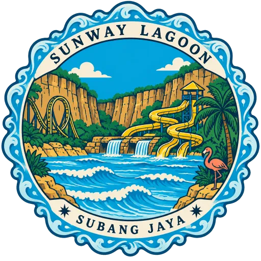 Sunway Lagoon travel stamp