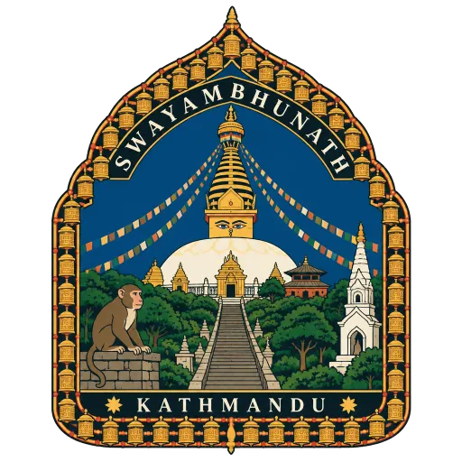 Swayambhunath travel stamp