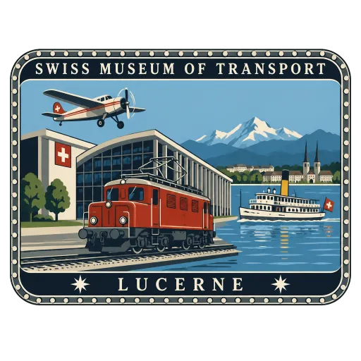 Swiss Museum of Transport travel stamp