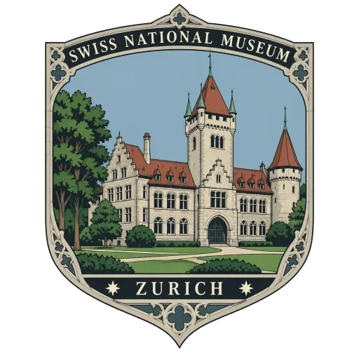 Swiss National Museum travel stamp