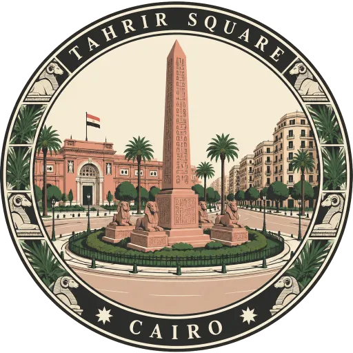 Tahrir Square travel stamp