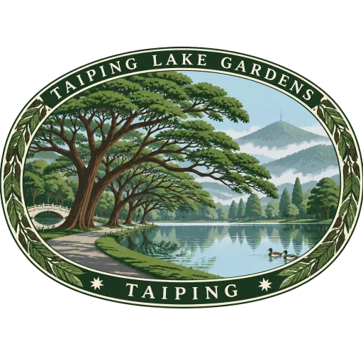 Taiping Lake Gardens travel stamp