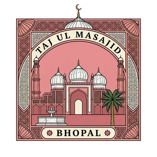 Taj ul Masajid travel stamp
