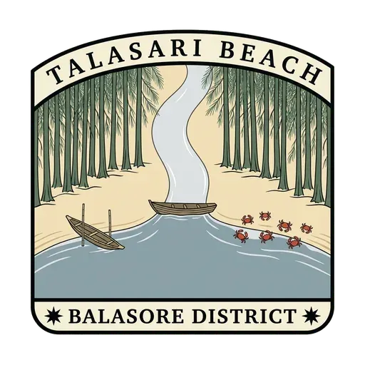 Talasari Beach travel stamp