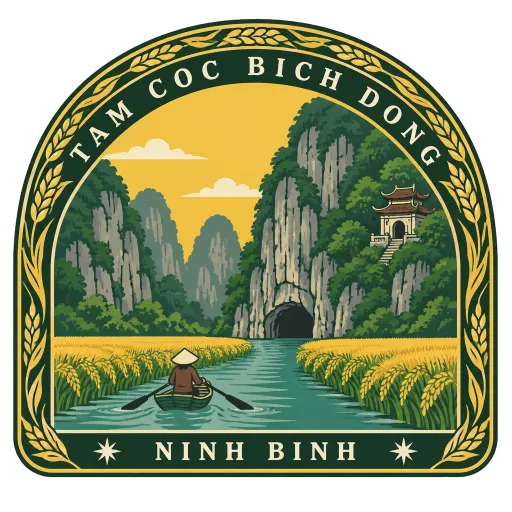 Tam Coc Bich Dong travel stamp