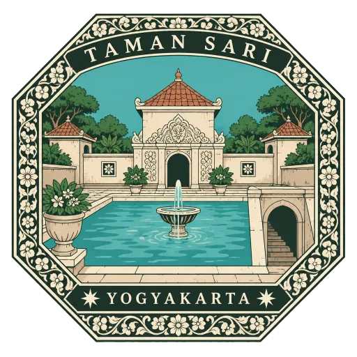 Taman Sari travel stamp