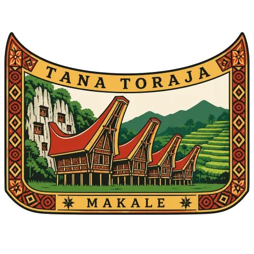 Tana Toraja travel stamp