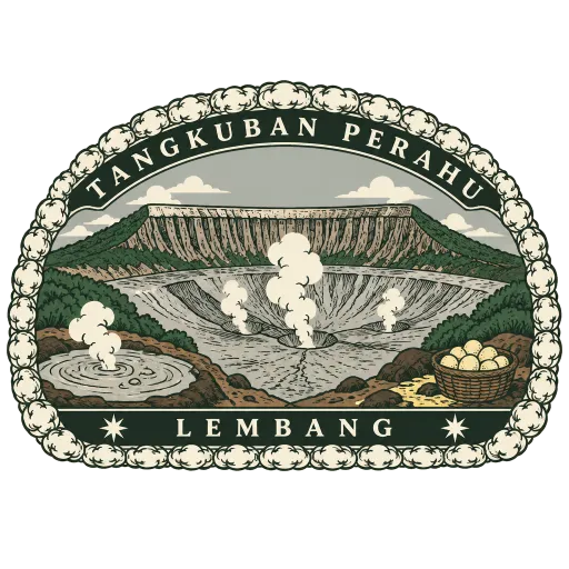 Tangkuban Perahu travel stamp