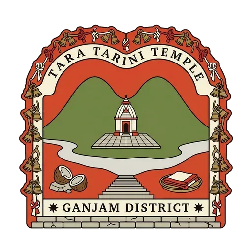 Tara Tarini Temple travel stamp