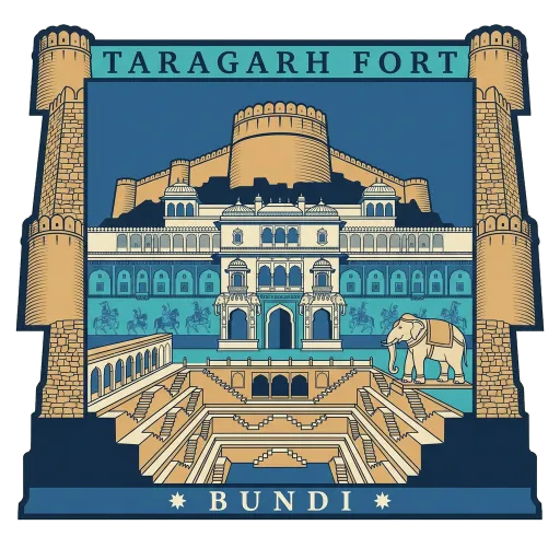 Taragarh Fort travel stamp
