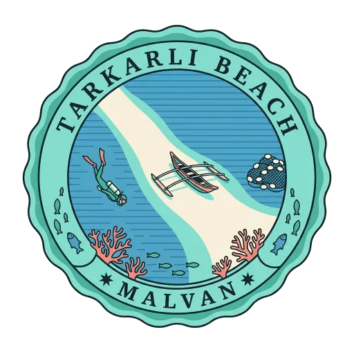Tarkarli Beach travel stamp