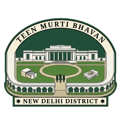 Teen Murti Bhavan travel stamp