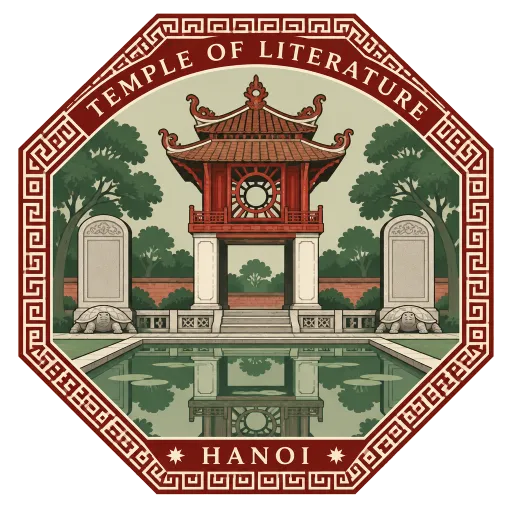 Temple of Literature travel stamp