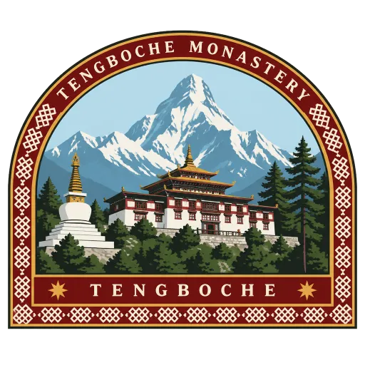 Tengboche Monastery travel stamp