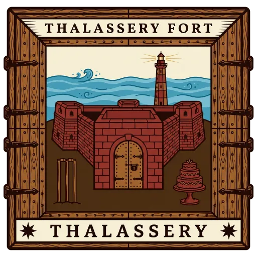 Thalassery Fort travel stamp