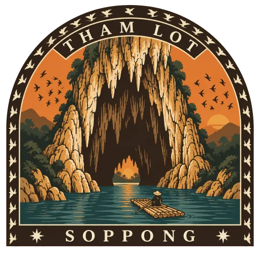 Tham Lot travel stamp