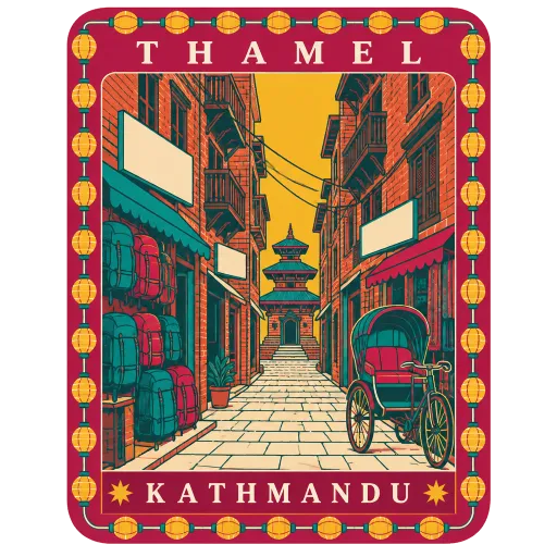 Thamel travel stamp