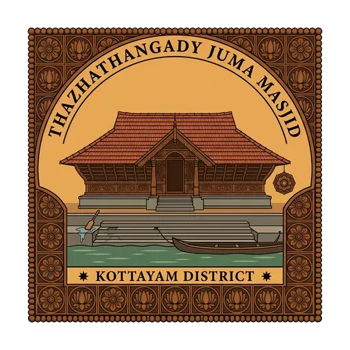 Thazhathangady Juma Masjid travel stamp