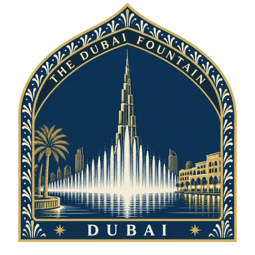 The Dubai Fountain travel stamp