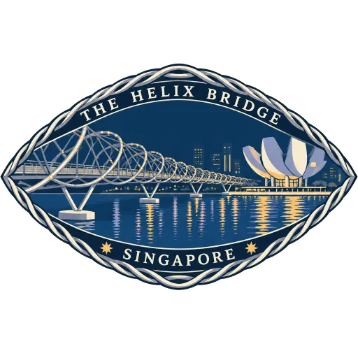 The Helix Bridge travel stamp