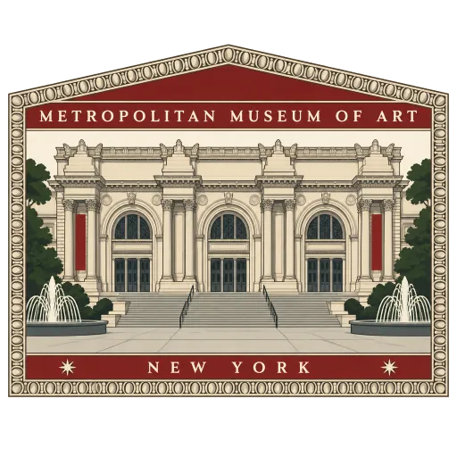 The Metropolitan Museum of Art travel stamp