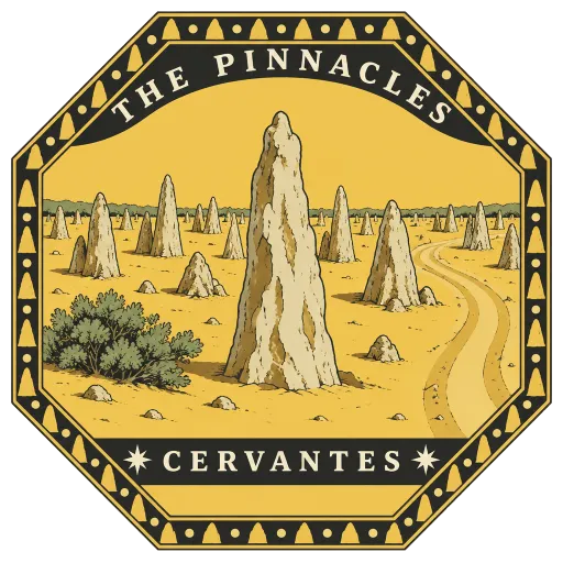 The Pinnacles travel stamp