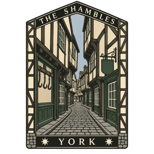 The Shambles travel stamp