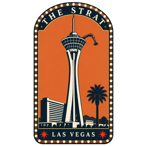 The Strat travel stamp