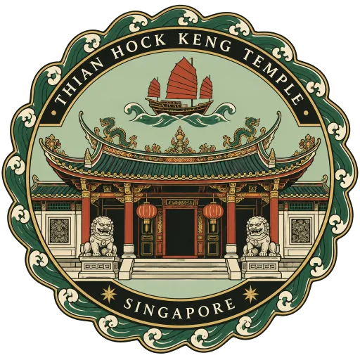 Thian Hock Keng Temple travel stamp