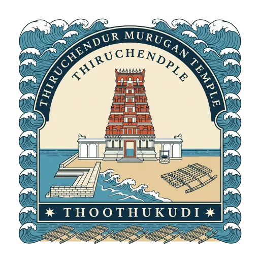 Thiruchendur Murugan Temple travel stamp